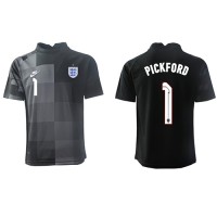 Koszulka piłkarska Anglia Jordan Pickford #1 Bramkarska Strój Domowy MŚ 2022 tanio Krótki Rękaw